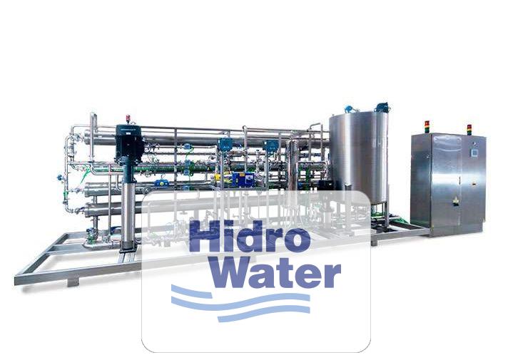 Sistema de osmosis de doble paso sanitizable con agua caliente hidro water