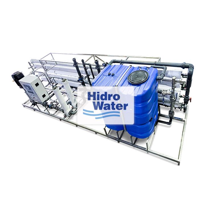 Sistema industrial de tratamiento de agua de pozo para la industria alimentaria